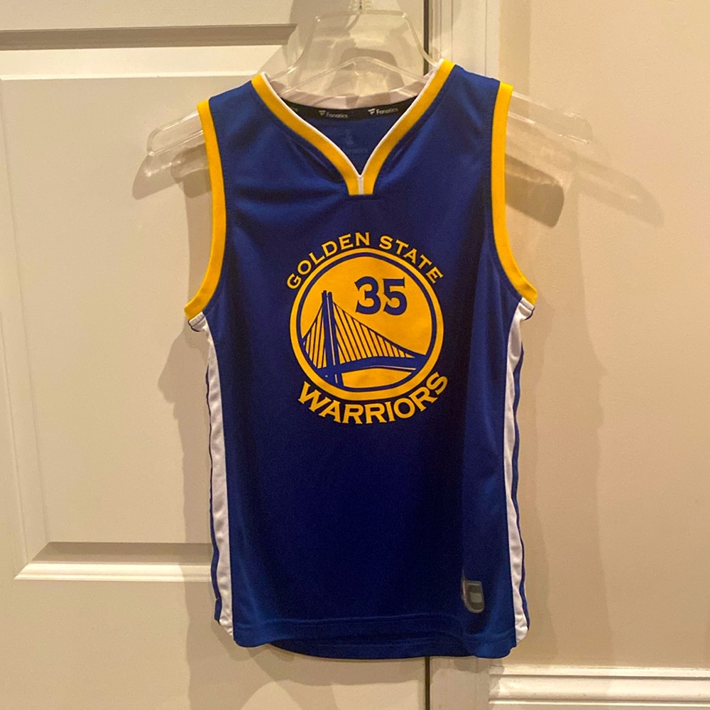Fanatics Kevin Durant Golden State Warrior basketball jersey